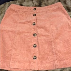 Corduroy salmon skirt